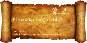 Mikeszka László névjegykártya